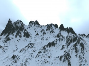 snow mountain 3D Model