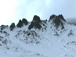 snow mountain 3D Model