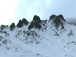 snow mountain 3D Model