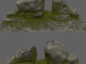 forest rocks 1 3D Model