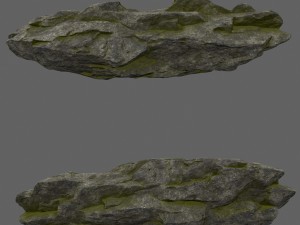 forest rocks set 3D Model
