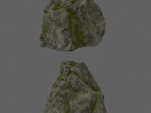 forest rocks set 3D Model