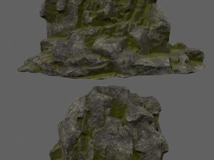 forest rocks set 3D Model
