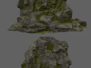 forest rocks set 3D Model