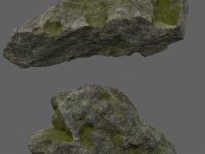 forest rocks set 3D Model