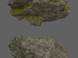 forest rocks set 3D Model