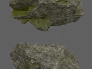 forest rocks set 3D Model
