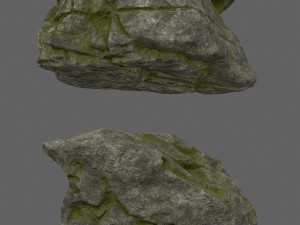 forest rocks set 3D Model