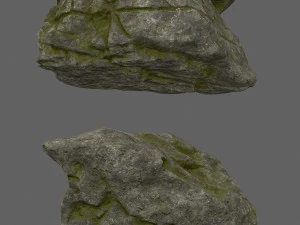 forest rocks set 3D Model