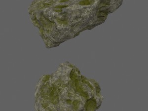 forest rocks set 3D Model