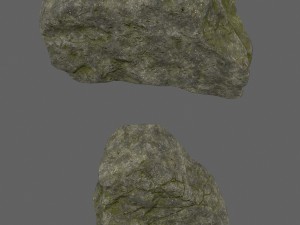 forest rocks set 3D Model
