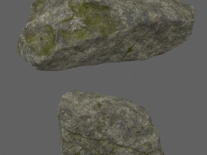 forest rocks set 3D Model