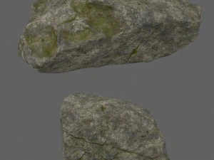 forest rocks set 3D Model