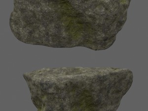 forest rocks set 3D Model