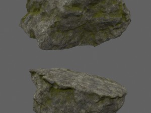 forest rocks set 3D Model