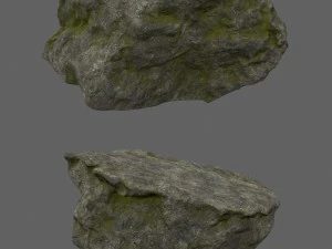 forest rocks set 3D Model