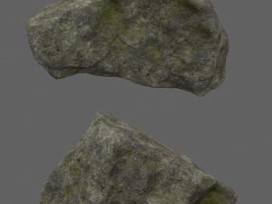 forest rocks set 3D Model