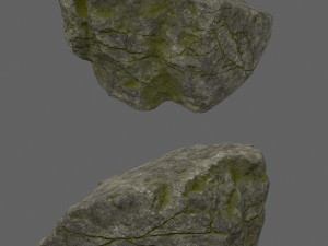 forest rocks set 3D Model