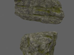 forest rocks set 3D Model