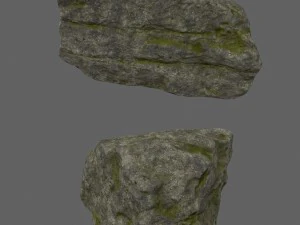 forest rocks set 3D Model