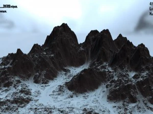 monta&ntilde;a nevada Modelo 3D