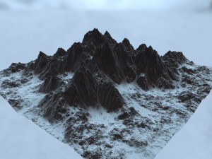 snow mountain Modelo 3D