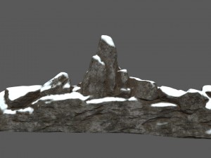 snow terrain 3D Model