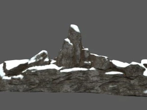 snow terrain 3D Model