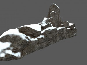 snow terrain 3D Model