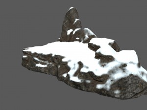 snow terrain 3D Model