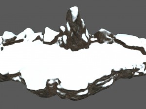 snow terrain 3D Model