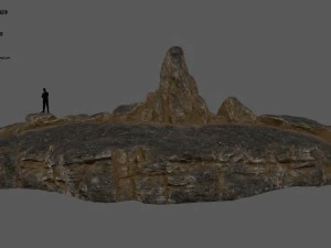 пустельні скелі 3D Модель