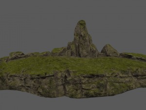 mossy terrain 3D Model