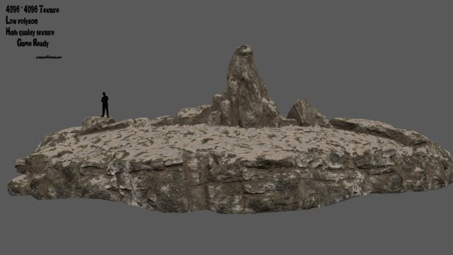 sand terrain Model 3D .c4d .max .obj .3ds .fbx .stl .blend 