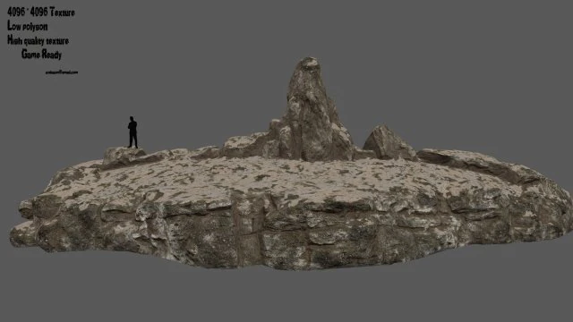 sand terrain 3D Model .c4d .max .obj .3ds .fbx .stl .blend 