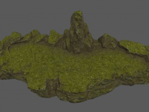 mossy terrain 3D Model