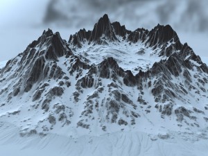 snow mountain 1 3D Model