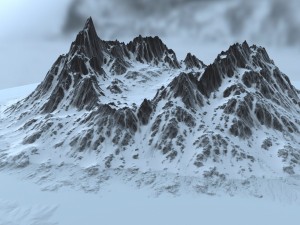 snow mountain 1 3D Model