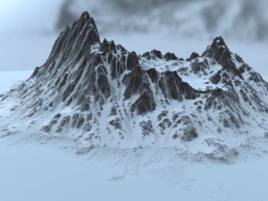 snow mountain 1 3D Model