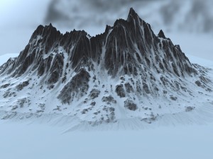 snow mountain 1 3D Model