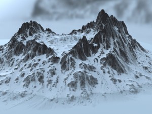 snow mountain 1 3D Model