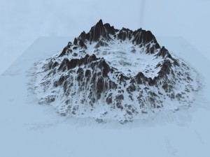 snow mountain 1 3D Model