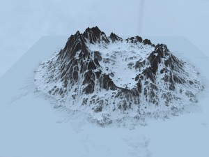 snow mountain 1 3D Model