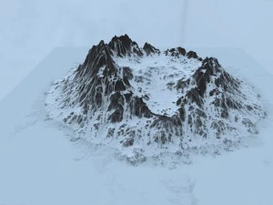 snow mountain 1 3D Model