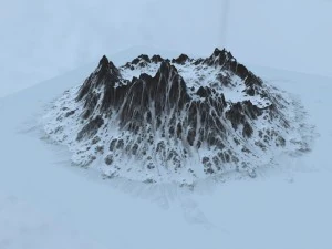 snow mountain 1 3D Model