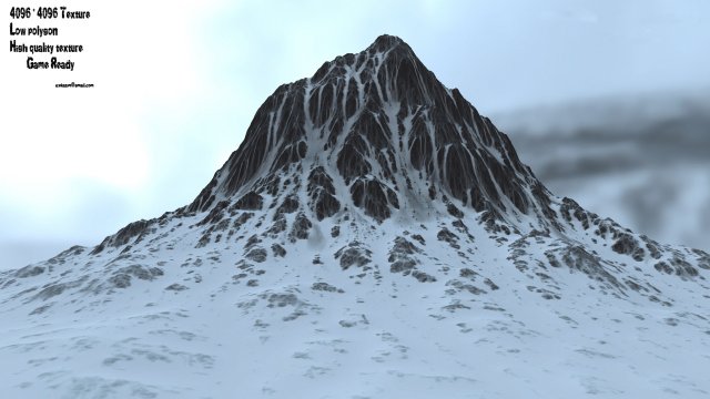 snow mountain 3 Modello 3D .c4d .max .obj .3ds .fbx .stl .blend 