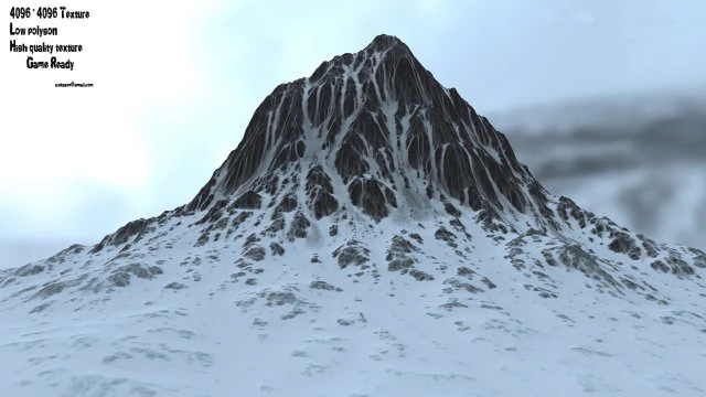 snow mountain 3 3D Model .c4d .max .obj .3ds .fbx .stl .blend 