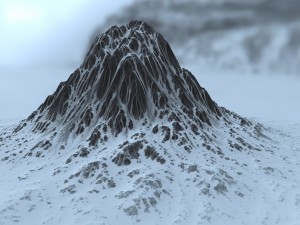 snow mountain 3 Modello 3D