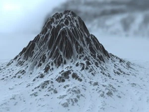 snow mountain 3 3D Model