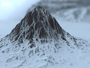 snow mountain 3 Modello 3D